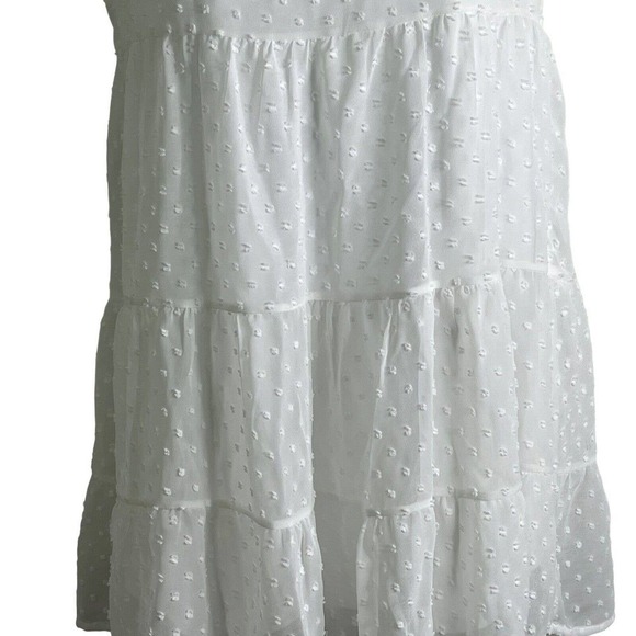 ALTAR’D State Size XS Tiered Dress Rosie Flutter Sleeve Ivory Swiss Dot NEW - Picture 12 of 12